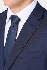Indigo Sharkskin 2 Button Suit