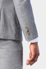 Light Gray Flannel 3 Piece Suit