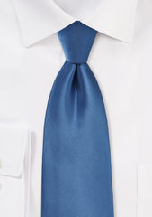 Steel Blue Solid Necktie