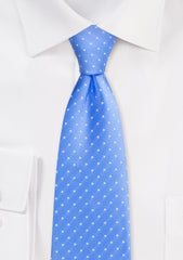 Costal Blue Polka Dot Necktie