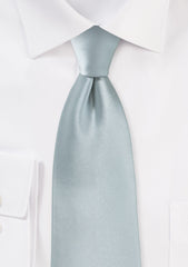 Dove Gray Solid Necktie