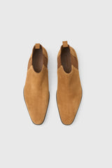 Camel Suede Chelsea Boot