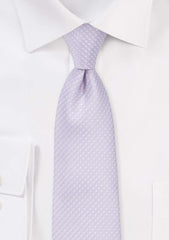 Lavender Pin Dot Necktie