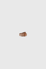Tan Leather Dress Belt