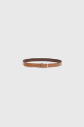 Tan Leather Dress Belt