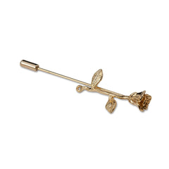 Gold Flower Lapel Pin