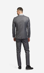 Medium Gray Peak Lapel Tuxedo