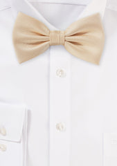 Peach Apricot MicroTexture Bowtie