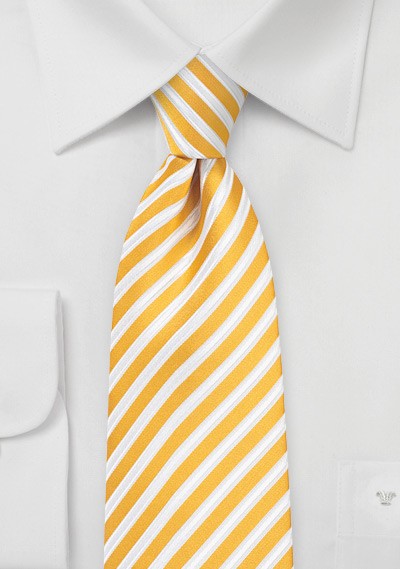 Meyer Lemon Summer Striped Necktie