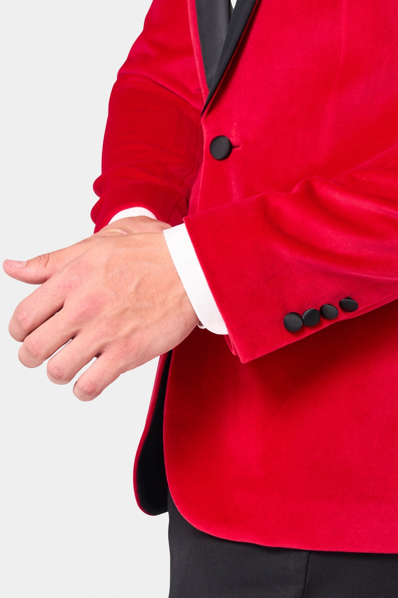 Red Velvet Shawl Lapel Tuxedo