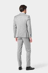 Gray Sharkskin 2 Button Suit