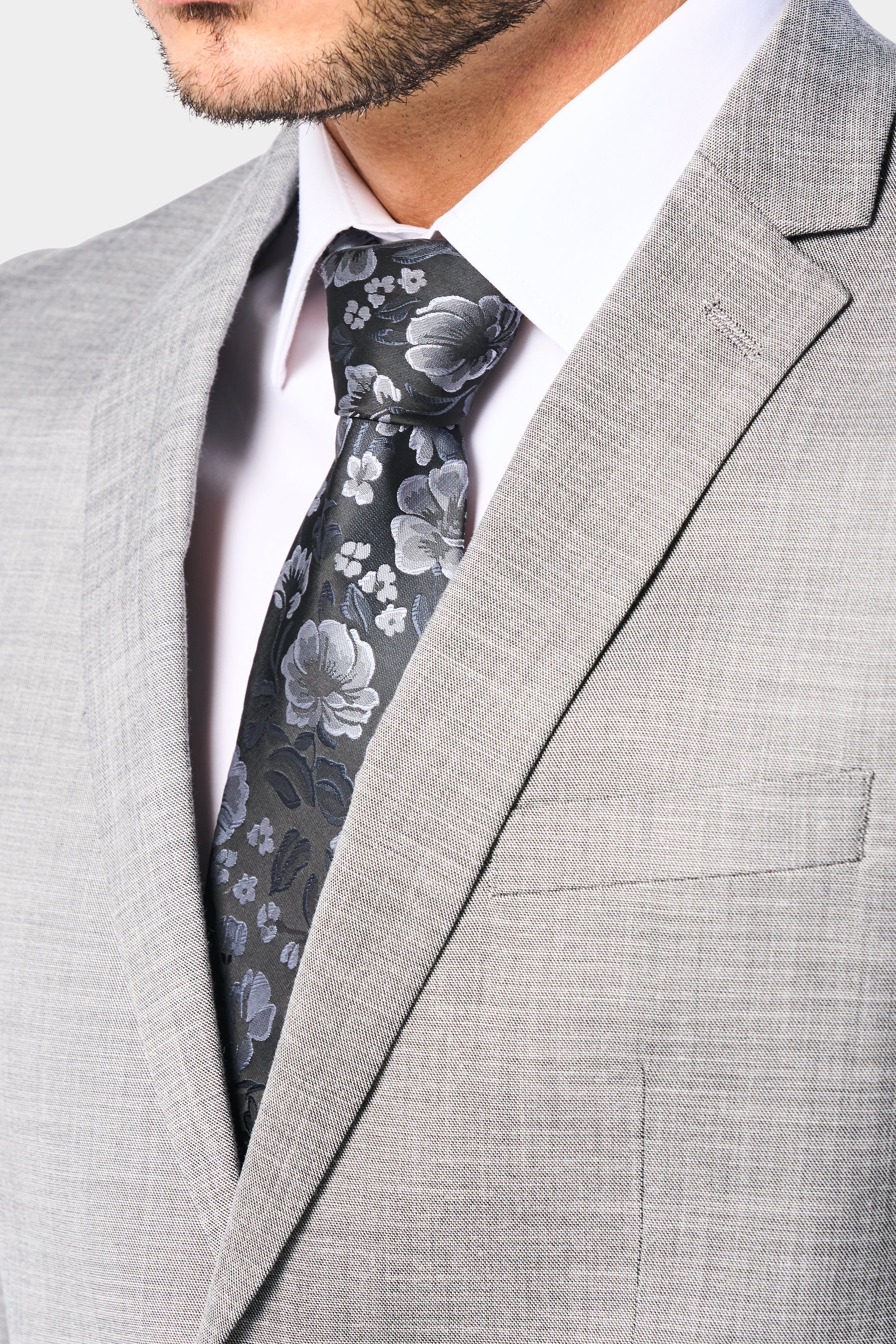Gray Sharkskin 2 Button Suit