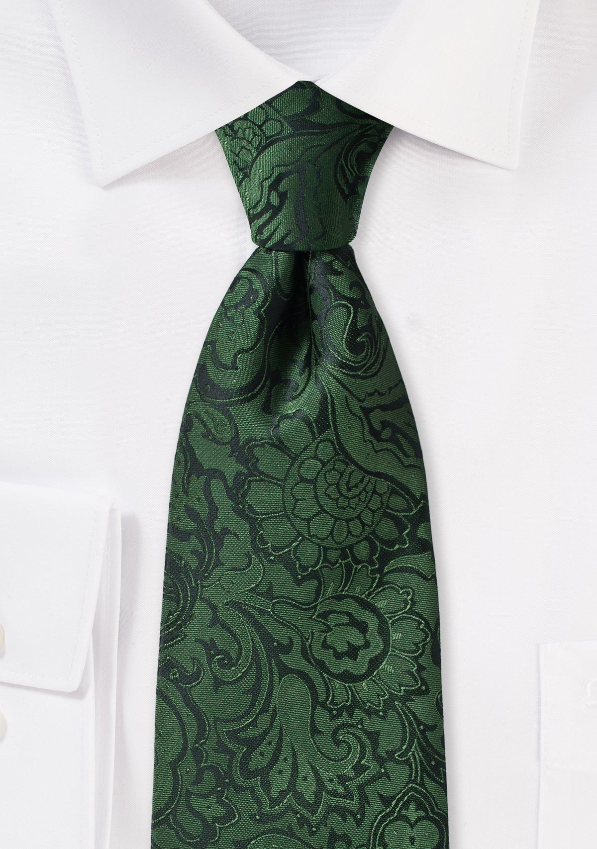 Forest Floral Paisley Necktie