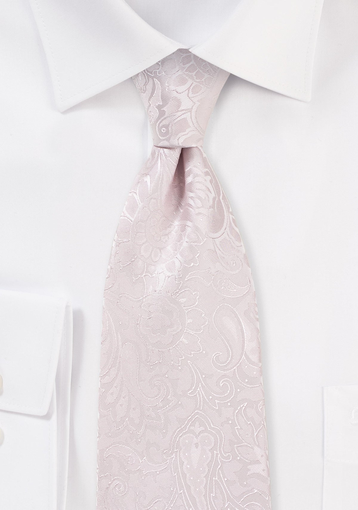 Blush Floral Paisley Necktie
