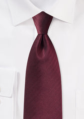 Wine Herringbone Necktie