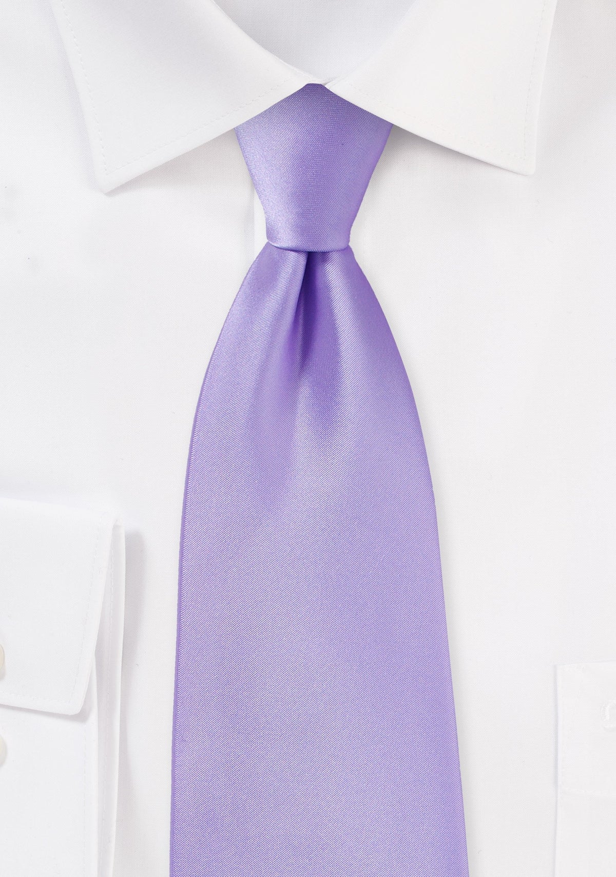 Lavender Solid Necktie