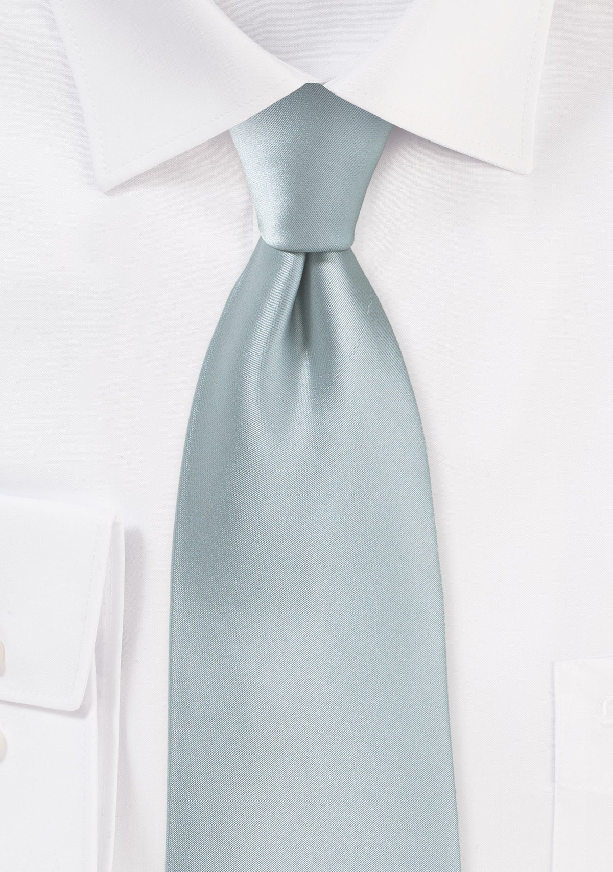 Dove Gray Solid Necktie