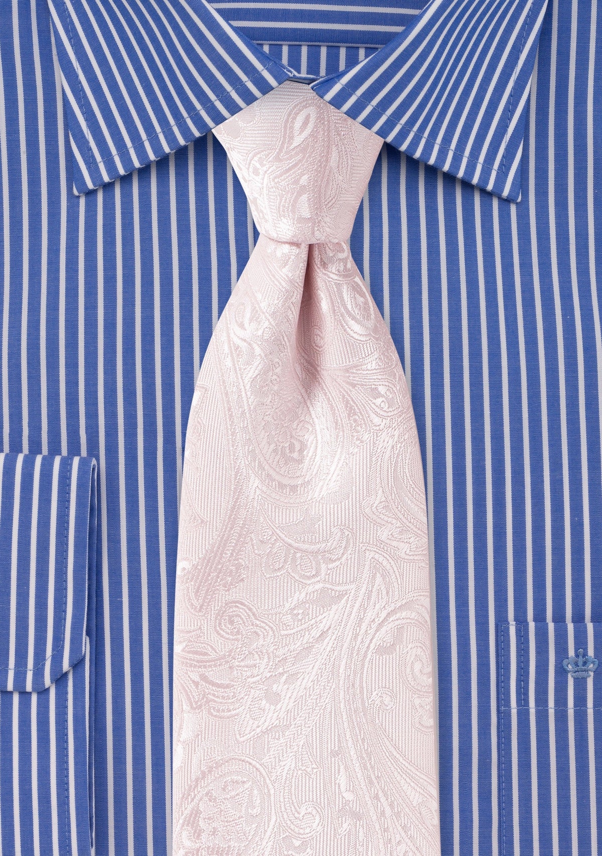 Blush Pink Proper Paisley Necktie