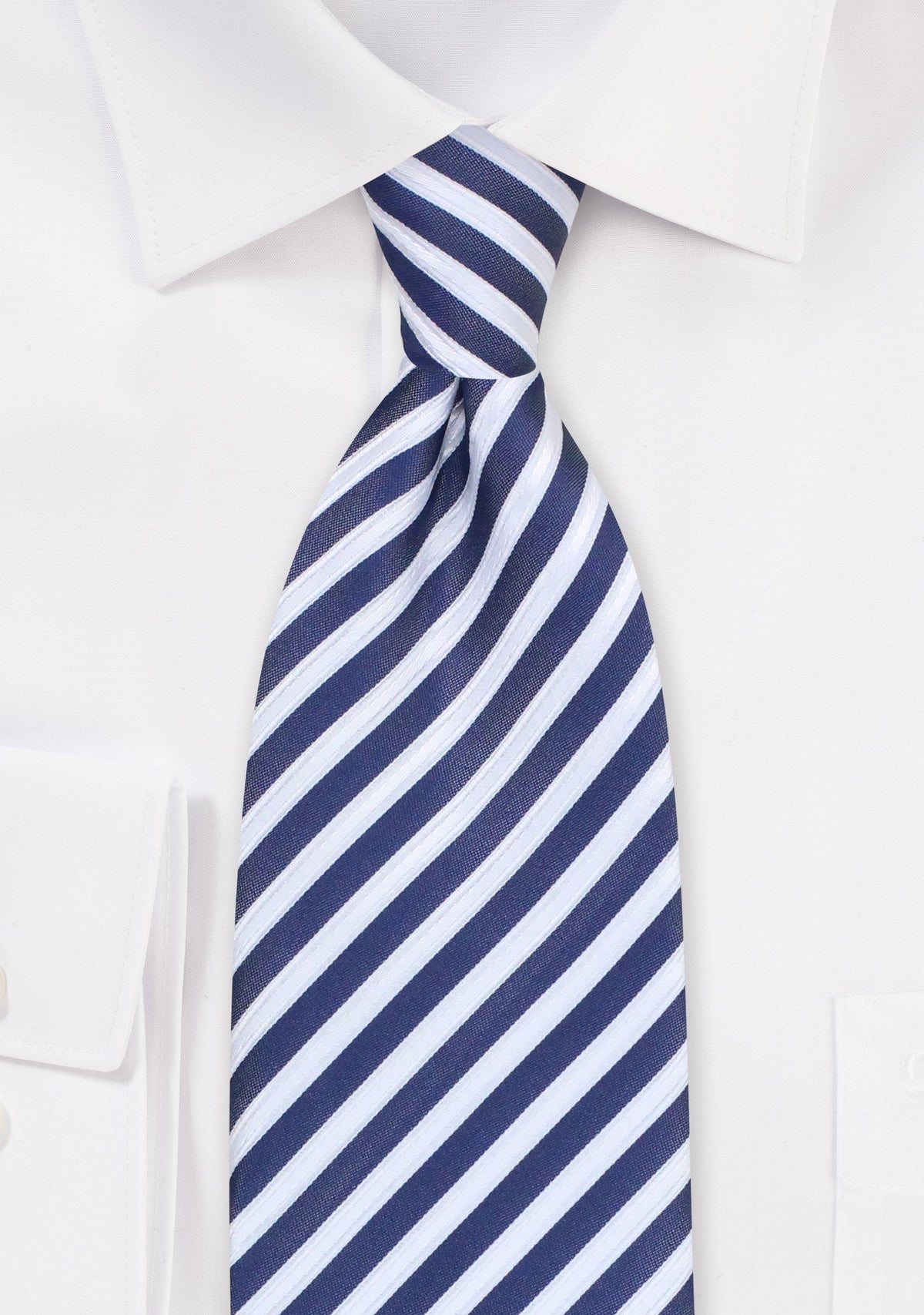Indigo Summer Striped Necktie