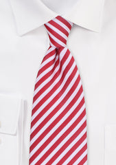 Cranberry Summer Striped Necktie