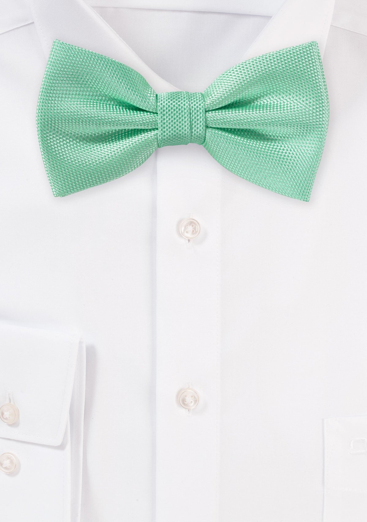 Mint MicroTexture Bowtie