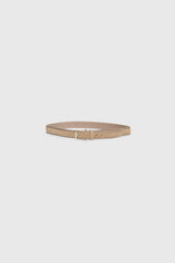 Brown Suede & Fabric Belt