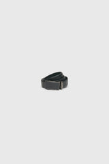 Black Pebble Grain Leather Automatic Belt