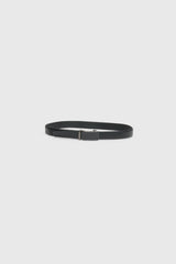 Black Pebble Grain Leather Automatic Belt