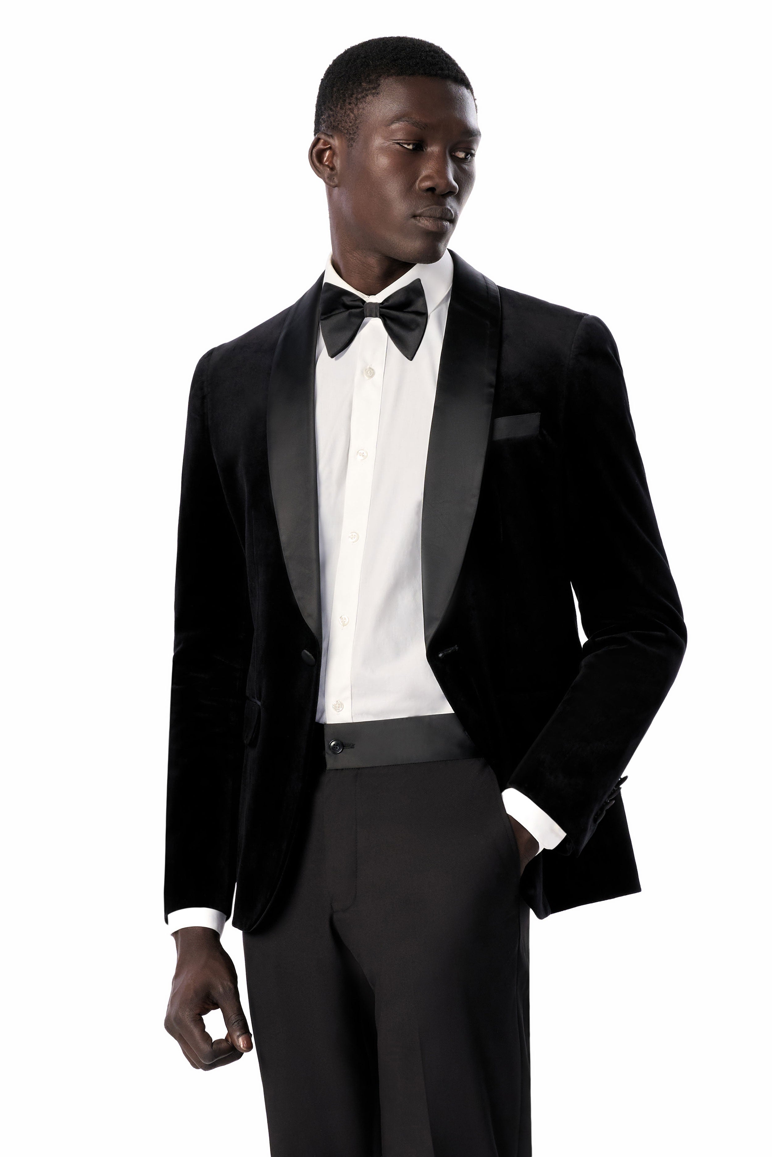 Black Velvet Shawl Lapel Tuxedo