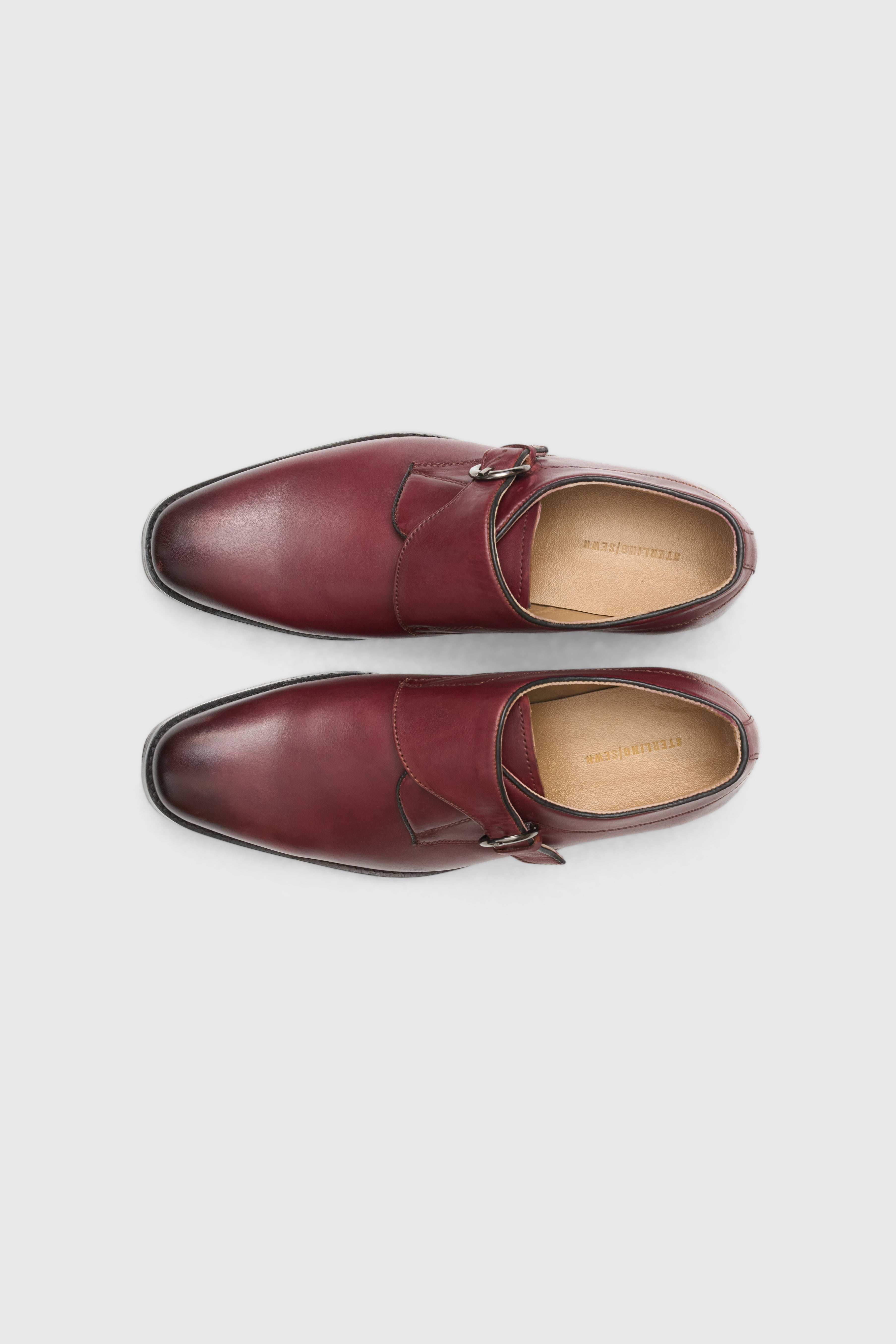 Bordeaux Monk Strap