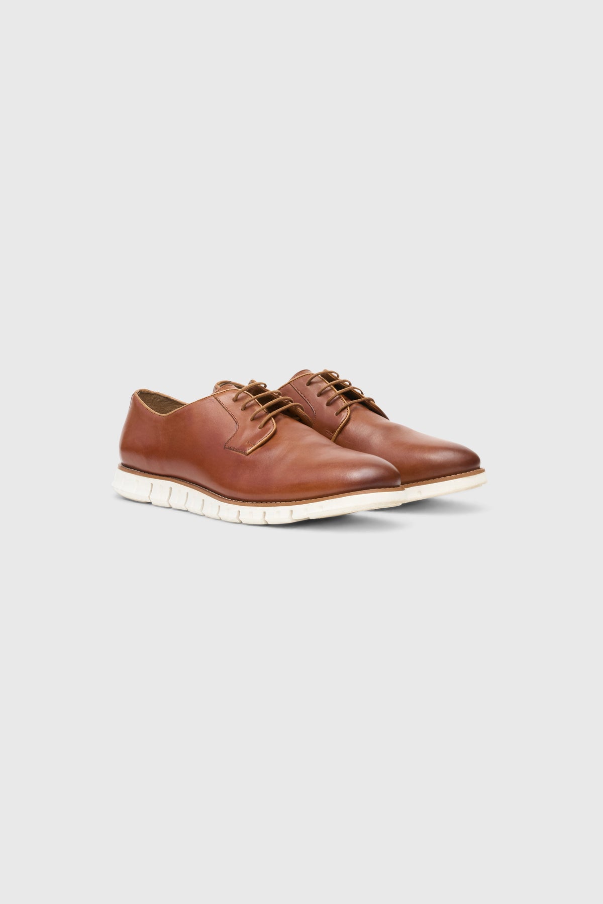 Urban Luxe Derby - Zero Leather Lace Up Tan