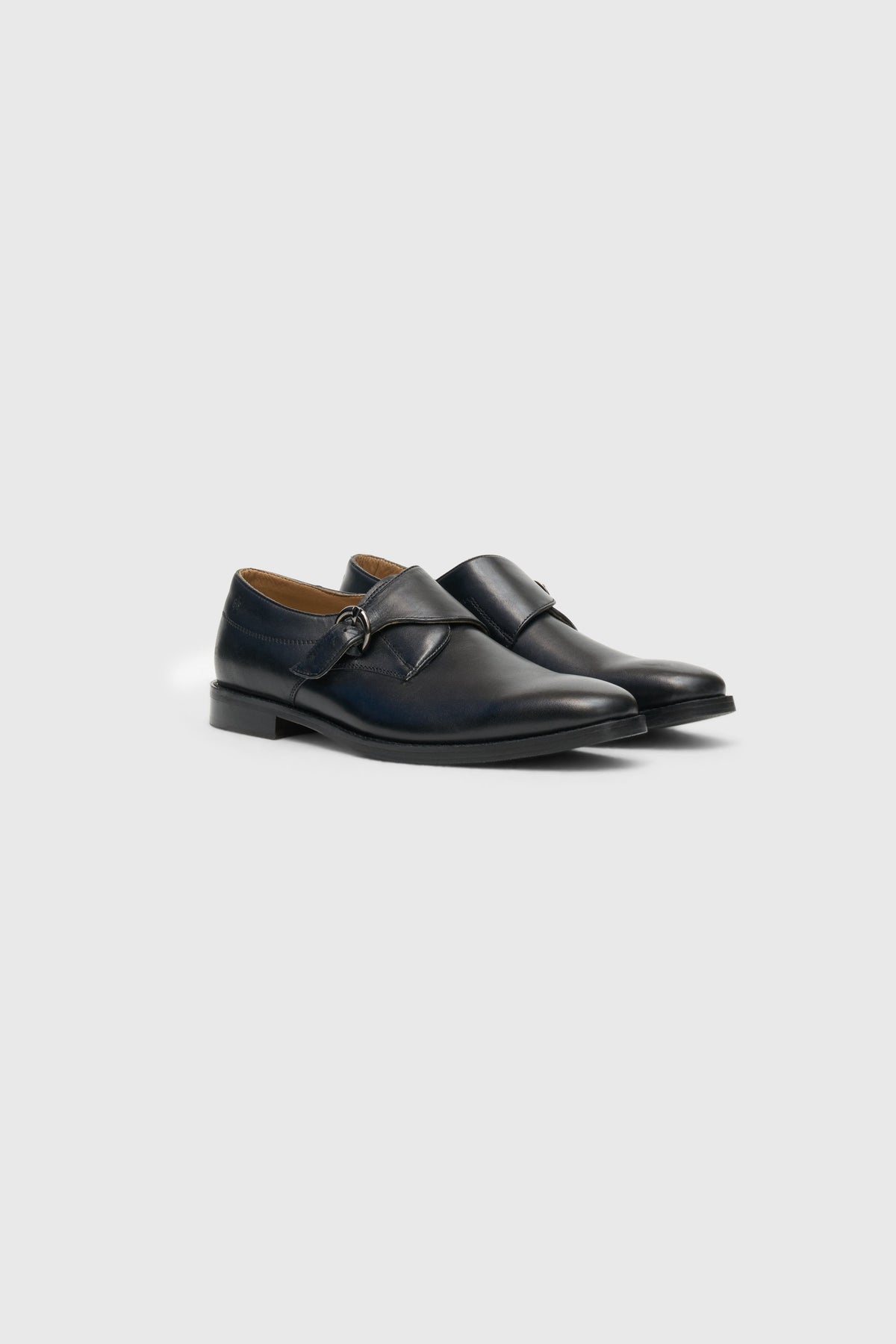 Black Monk Strap Shoes
