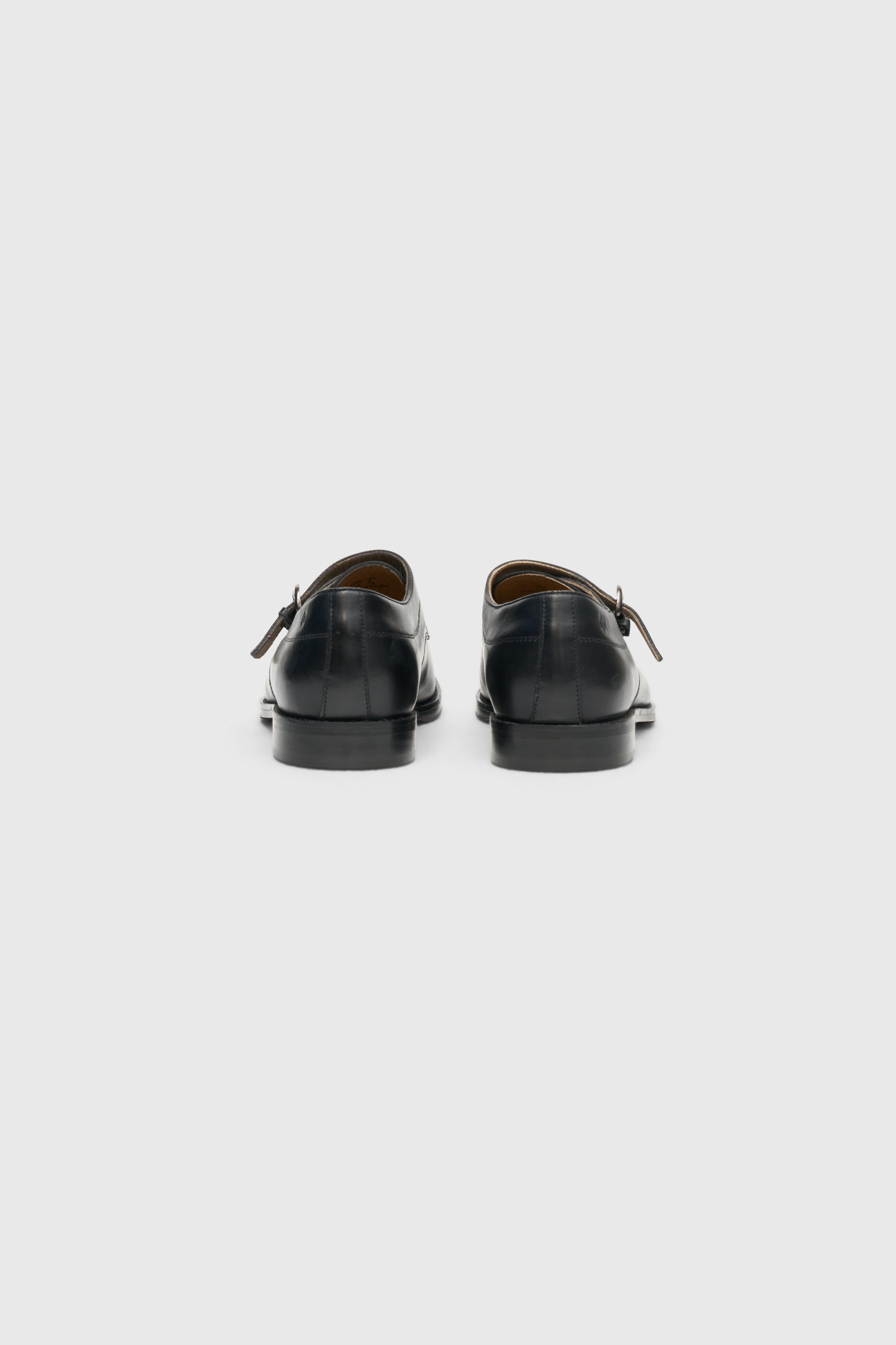 Black Monk Strap Shoes