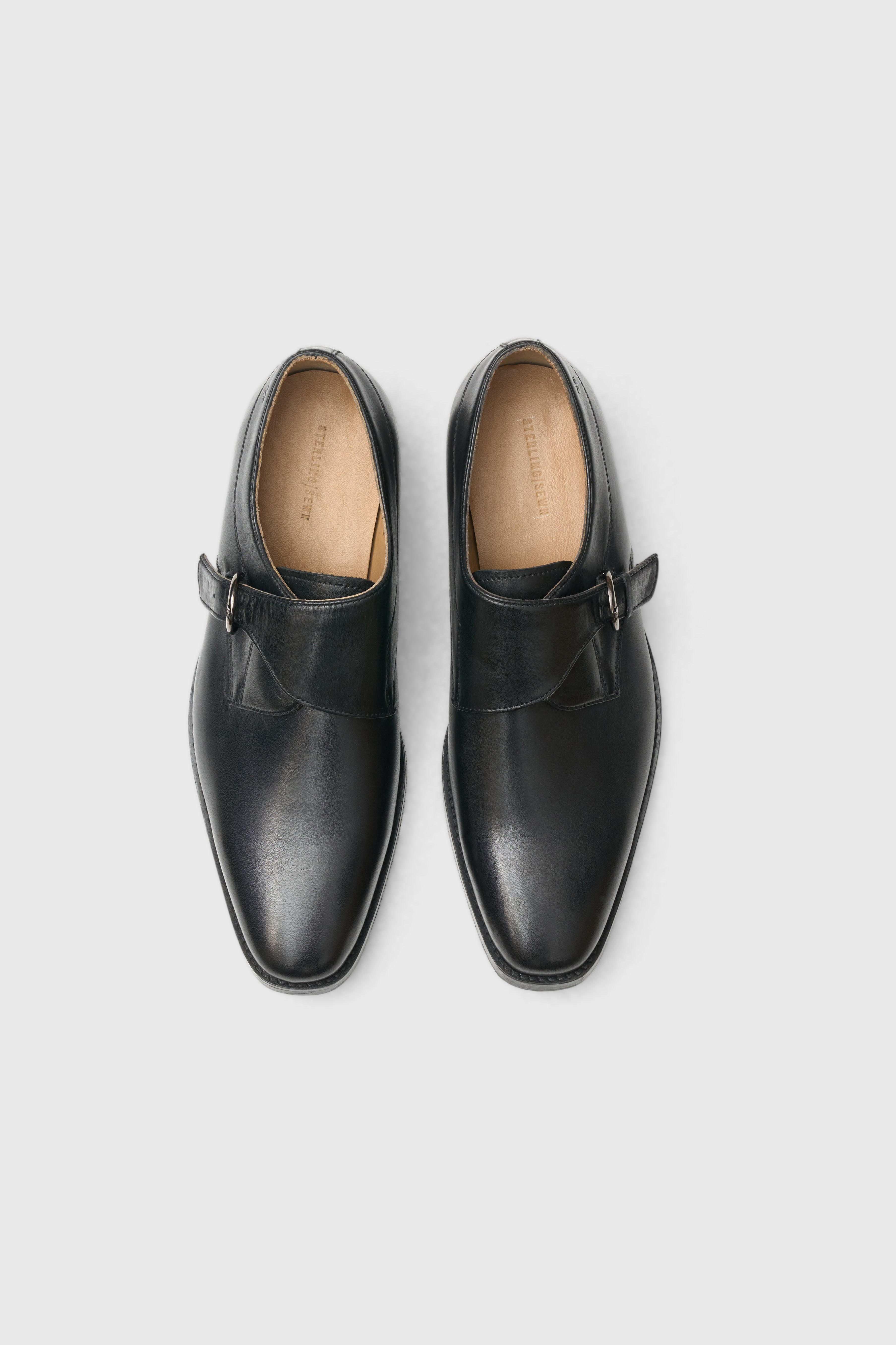 Black Monk Strap Shoes