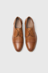 British Tan Captoe Shoes