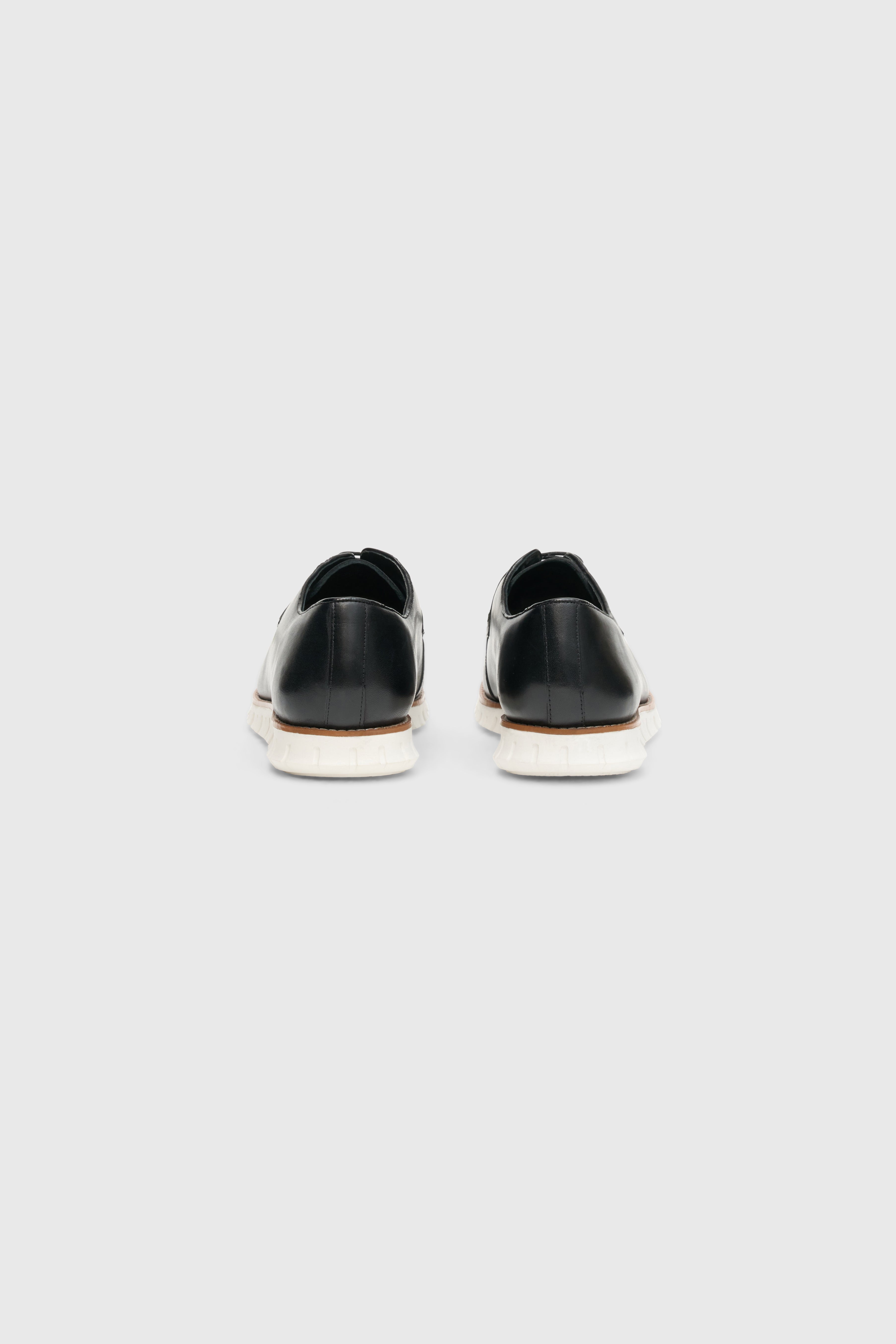 Urban Luxe Derby - Zero Leather Lace Up Black
