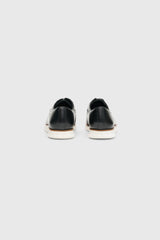 Urban Luxe Derby - Zero Leather Lace Up Black