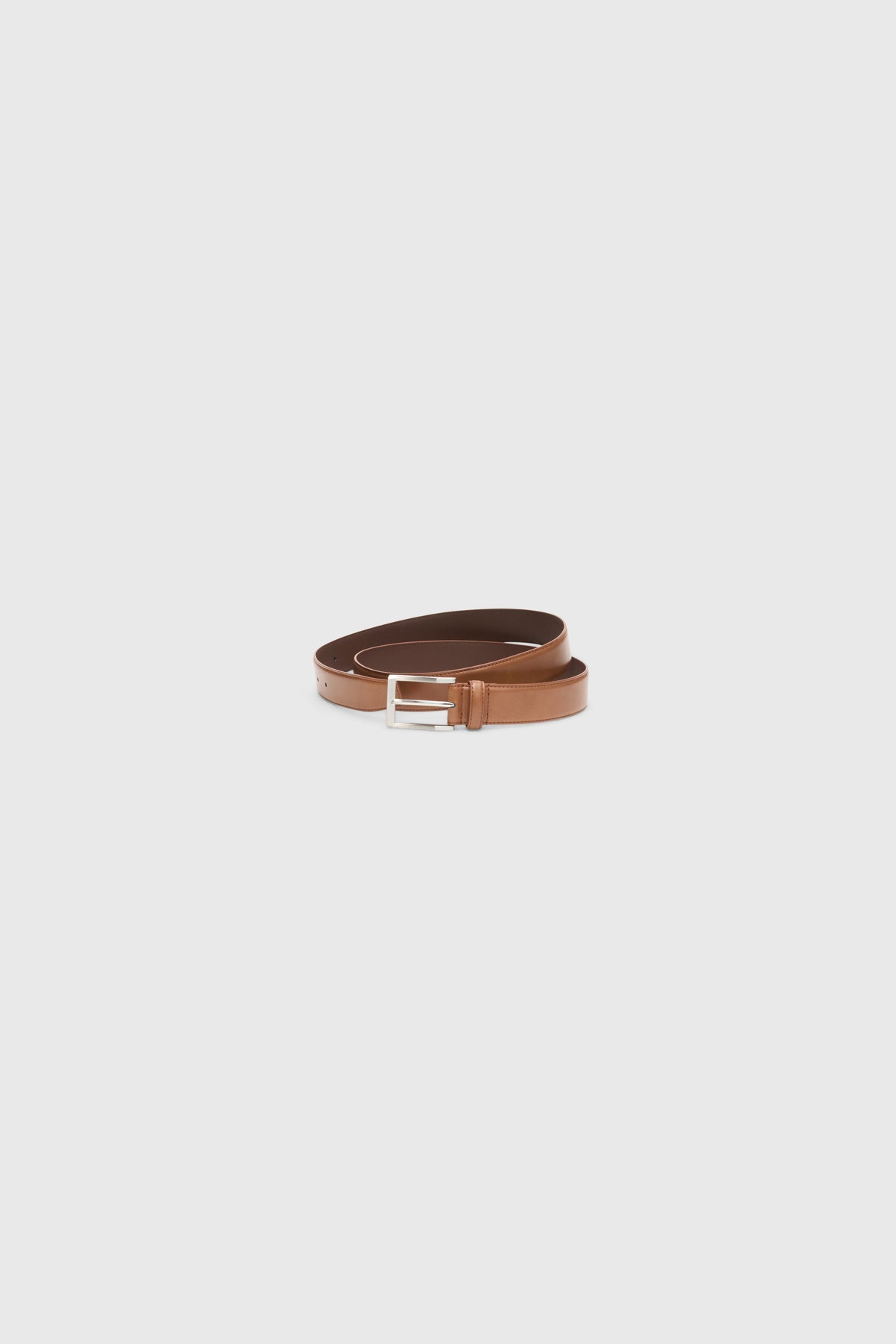 Tan Leather Dress Belt