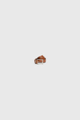 Tan Patina Leather Dress Belt