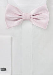 Blush Pink Herringbone Bowtie