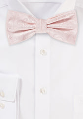 Blush Pink Proper Paisley Bowtie
