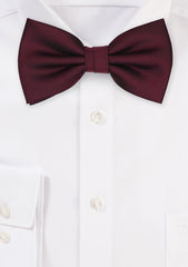 Burgundy MicroTexture Bowtie