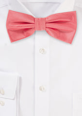 Coral Solid Bowtie