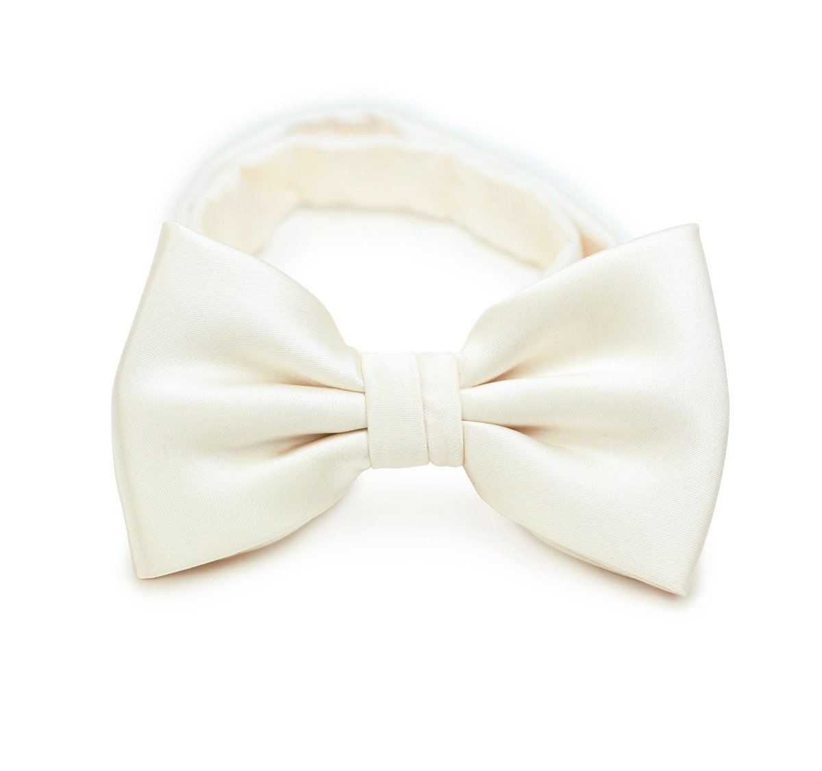 Cream Solid Bowtie