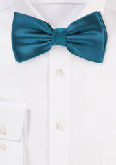 Dark Teal Solid Bowtie