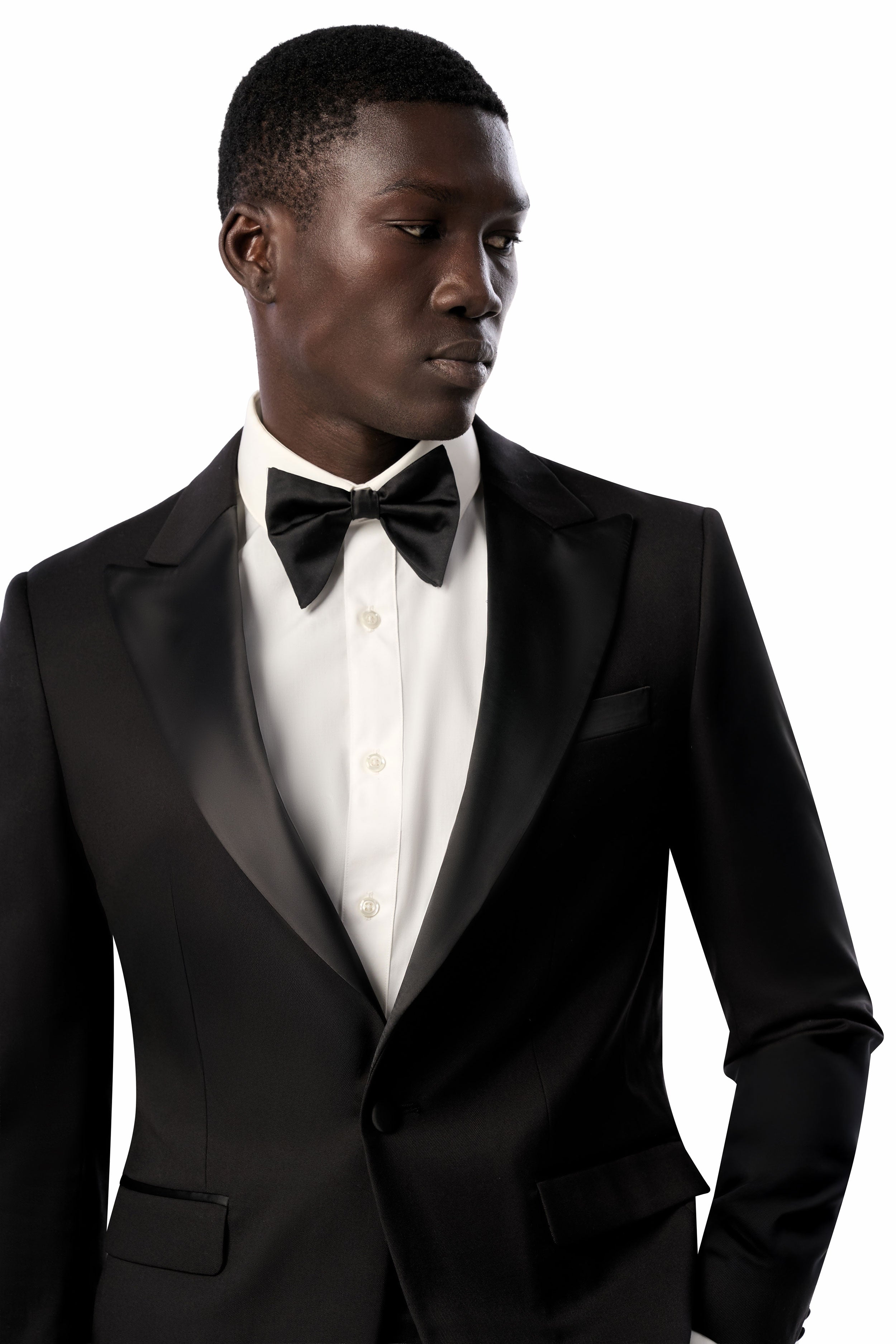 Classic Black Notch Lapel 2 Button Tuxedo