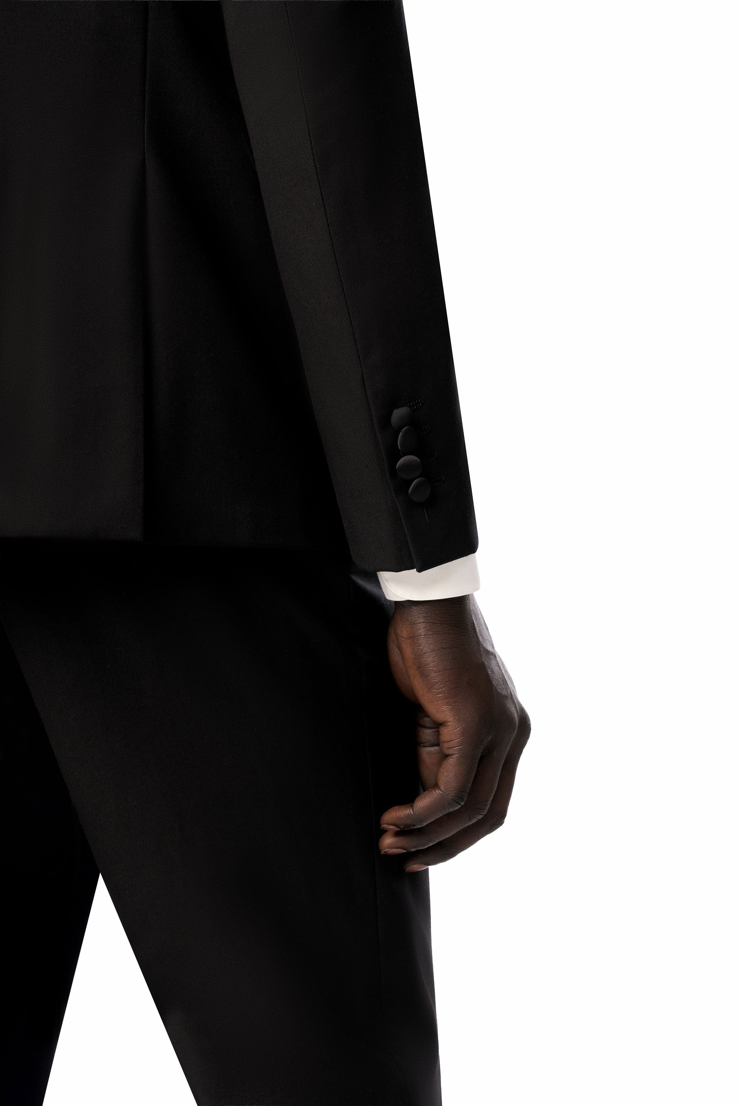 Classic Black Notch Lapel 2 Button Tuxedo
