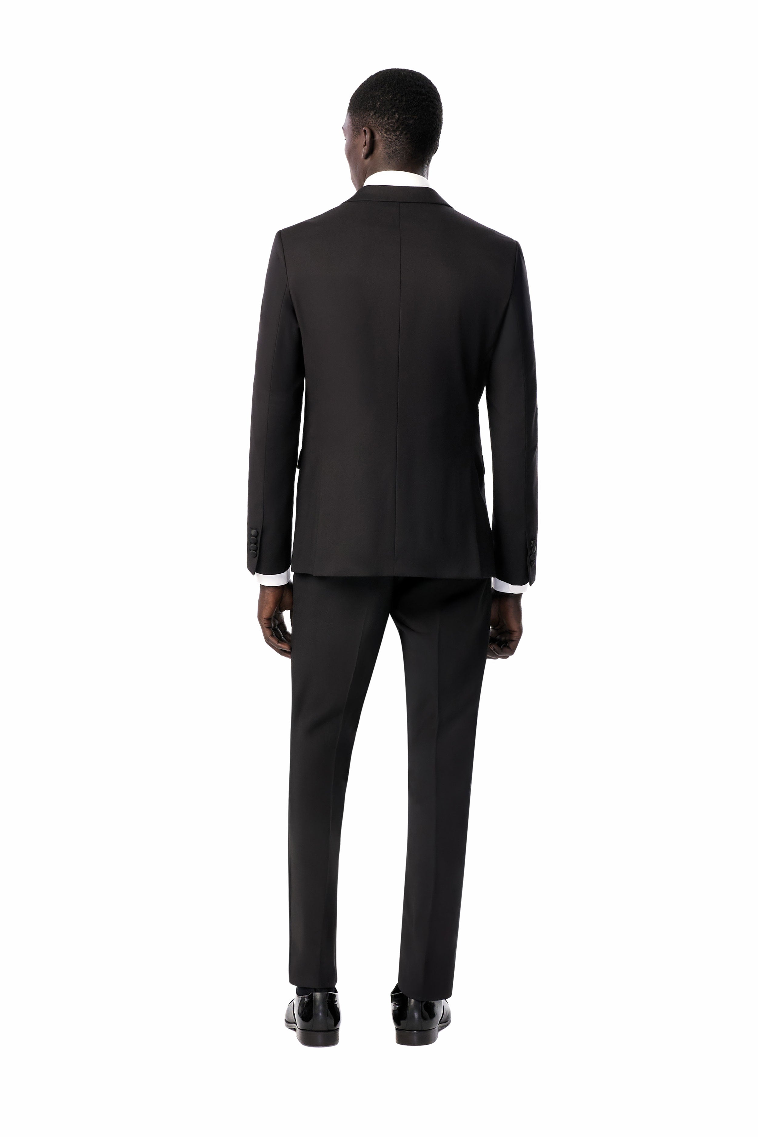 Classic Black Notch Lapel 2 Button Tuxedo