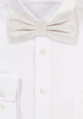 Ivory Proper Paisley Bowtie