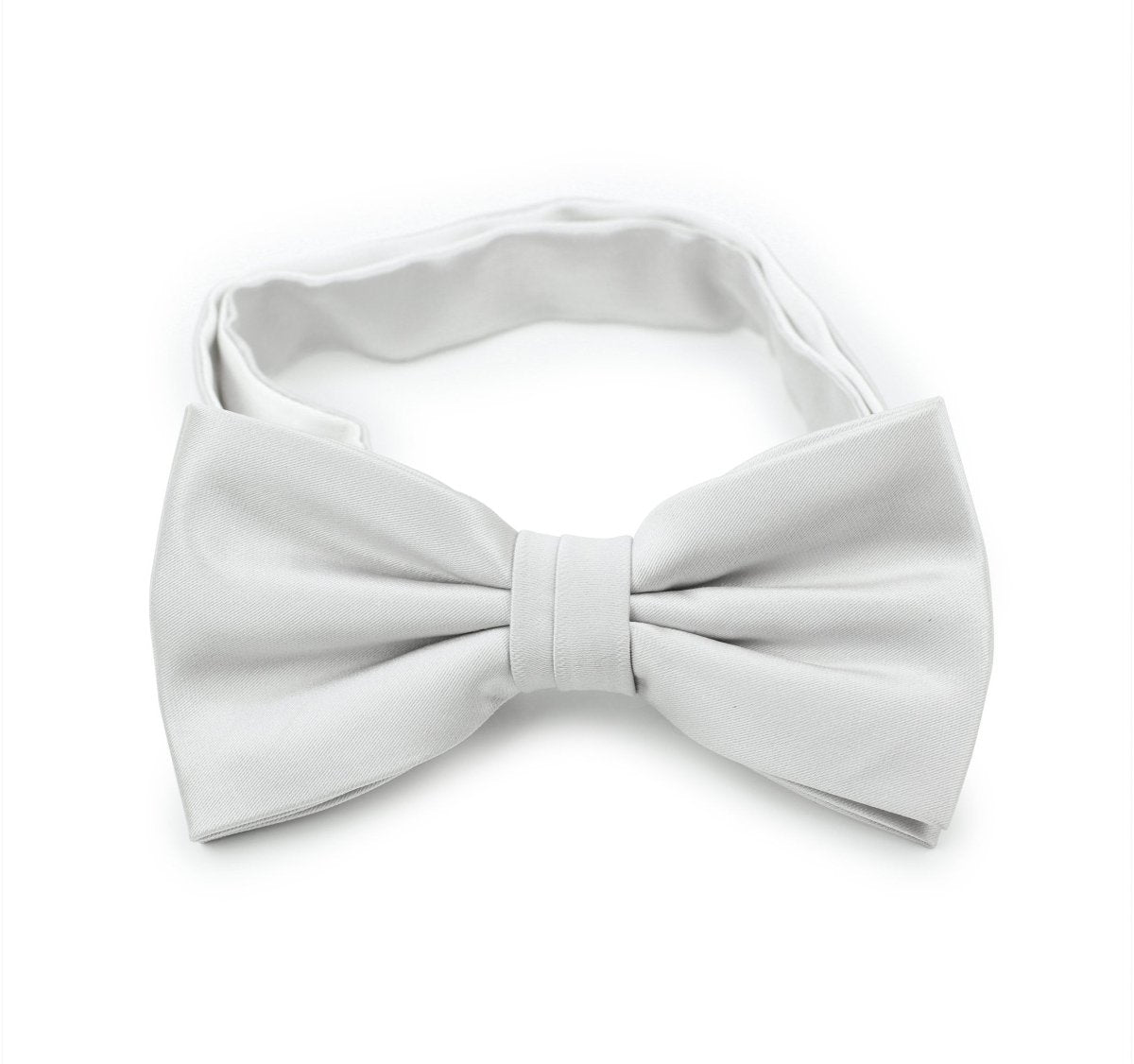 Light Silver Solid Bowtie